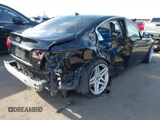 2014 Infiniti Q50 Premium with VIN JN1BV7AR5EM699404, listed as a IAAI auction lot 41884981 with 91,521 mi miles. Bid and sale history available at carsss.com. Image 4.