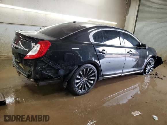 2015 Lincoln MKS with VIN 1LNHL9DK6FG601516, listed as a Copart auction lot 50250795 with 71,103 mi miles and Salvage Title. Bid and sale history available at carsss.com. Image 3.