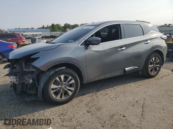 2017 Nissan Murano SL z VIN 5N1AZ2MH5HN181564, wystawiony jako Copart lot #59468625 z przebiegiem 134 790 mil mil oraz Szkoda całkowita • Salvage title. Historia ofert i sprzedaży dostępna na DreamBid. Obrazek 1.