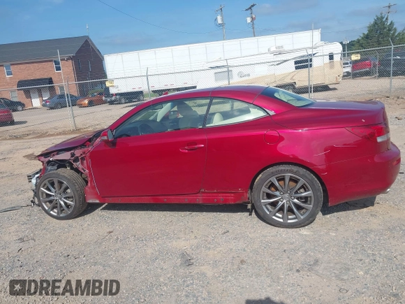 2014 Lexus IS 250 C with VIN JTHFF2C21E2531283, listed as a IAAI auction lot 42498792 with 37,399 mi miles and . Bid and sale history available at DreamBid. Image 14.