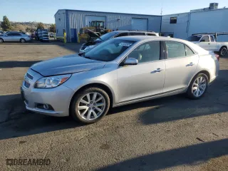 2013 Chevrolet Malibu LTZ with VIN 1G11H5SA7DF303109, listed as a Copart auction lot 42420305 with 204,200 mi miles and Salvage Title. Bid and sale history available at carsss.com. Image 1.