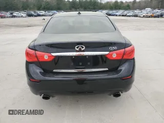 2016 Infiniti Q50 3.0t Premium with VIN JN1EV7AP0GM305290, listed as a Copart auction lot 49498585 with 110,384 mi miles and Salvage Title. Bid and sale history available at carsss.com. Image 6.