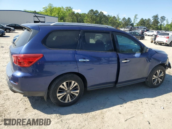 2017 Nissan Pathfinder S with VIN 5N1DR2MM3HC631167, listed as a Copart auction lot 53037815 with 163,958 mi miles and Salvage title. Bid and sale history available at DreamBid. Image 3.
