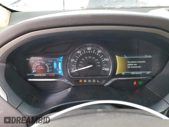 2015 Lincoln MKZ Hybrid with VIN 3LN6L2LU6FR608220, listed as a Copart auction lot 45804015 with 164,676 mi miles and Salvage Title. Bid and sale history available at DreamBid. Image 9.