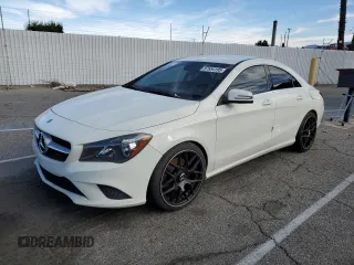 2016 Mercedes-Benz CLA with VIN WDDSJ4EB0GN331817, listed as a Copart auction lot 87554195 with 98,161 mi miles and Salvage Title. Bid and sale history available at carsss.com. Image 1.