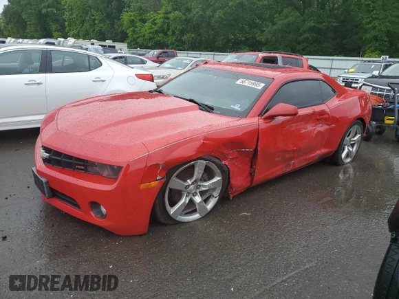 2011 Chevrolet Camaro 2LT with VIN 2G1FC1ED6B9206735, listed as a Copart auction lot 58715995 with 99,229 mi miles and Salvage title. Bid and sale history available at DreamBid. Image 1.