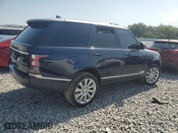 2017 Land Rover Range Rover HSE z VIN SALGS2FK6HA354794, wystawiony jako Copart lot #58181405 z przebiegiem 76 443 mil mil oraz Czysty tytuł • Clean title. Historia ofert i sprzedaży dostępna na DreamBid. Obrazek 3.