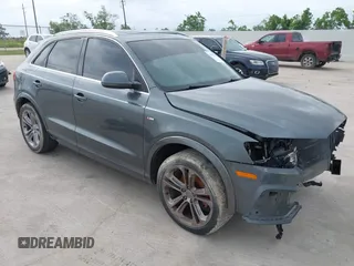 2018 Audi Q3 Premium Plus with VIN WA1HCCFS3JR002403, listed as a IAAI auction lot 42162008 with 94,175 mi miles. Bid and sale history available at carsss.com. Image 1.