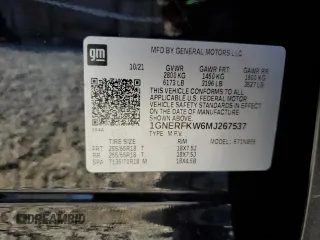2021 Chevrolet Traverse LS z VIN 1GNERFKW6MJ267537, wystawiony jako Copart lot #52134765 z przebiegiem 79 147 mil mil oraz Nie do naprawy • Non repairable. Historia ofert i sprzedaży dostępna na DreamBid. Obrazek 13.