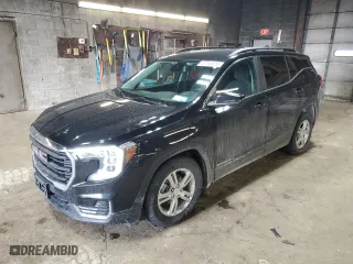 2022 GMC Terrain SLE with VIN 3GKALTEV0NL140386, listed as a Copart auction lot 47758475 with 34,949 mi miles and Salvage Title. Bid and sale history available at carsss.com. Image 1.