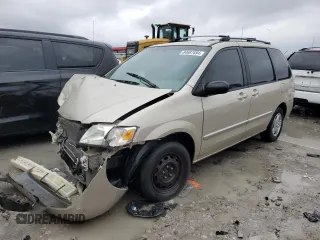 2001 Mazda MPV DX with VIN JM3LW28G410200381, listed as a Copart auction lot 84687694 with 0 mi miles and Salvage Title. Bid and sale history available at carsss.com. Image 1.