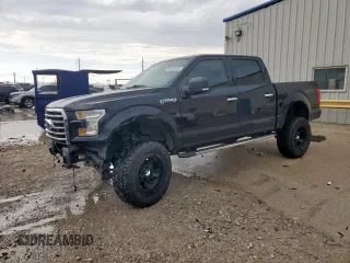 2016 Ford F-150 XLT with VIN 1FTEW1EF1GKF63192, listed as a Copart auction lot 55242505 with 65,516 mi miles and Salvage Title. Bid and sale history available at carsss.com. Image 1.