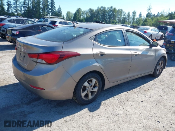 2014 Hyundai Elantra SE with VIN 5NPDH4AE4EH526573, listed as a IAAI auction lot 42443470 with 105,001 mi miles and . Bid and sale history available at DreamBid. Image 4.