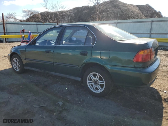 1999 Honda Civic LX with VIN 1HGEJ6679XL021479, listed as a Copart auction lot 46985135 with 216,790 mi miles and Clean Title. Bid and sale history available at carsss.com. Image 2.