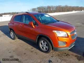 2015 Chevrolet Trax LT with VIN KL7CJRSB8FB152230, listed as a IAAI auction lot 41850974 with 144,490 mi miles. Bid and sale history available at carsss.com. Image 1.