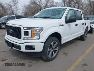 2020 Ford F-150 XL with VIN 1FTEW1EP7LKE79672, listed as a IAAI auction lot 41879045 with 38,060 mi miles and . Bid and sale history available at DreamBid. Image 2.