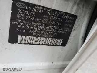 2007 Hyundai Azera SE with VIN KMHFC46F47A171001, listed as a Copart auction lot 43953835 with 217,443 mi miles and Salvage Title. Bid and sale history available at carsss.com. Image 14.