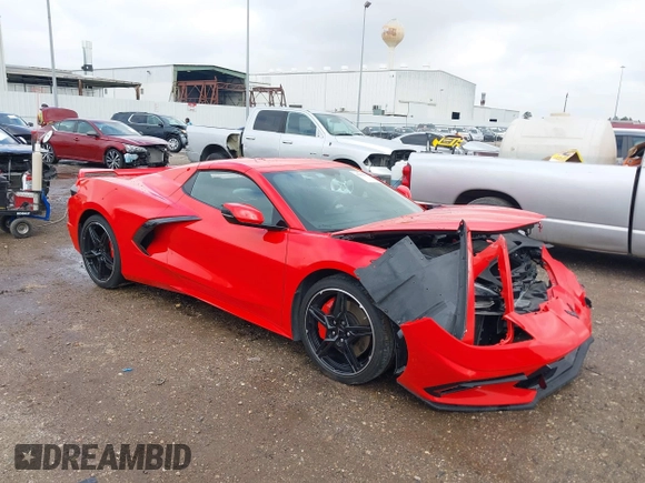 2021 Chevrolet Corvette 2LT with VIN 1G1YB3D40M5103285, listed as a IAAI auction lot 41051857 with 14,286 mi miles. Bid and sale history available at carsss.com. Image 1.