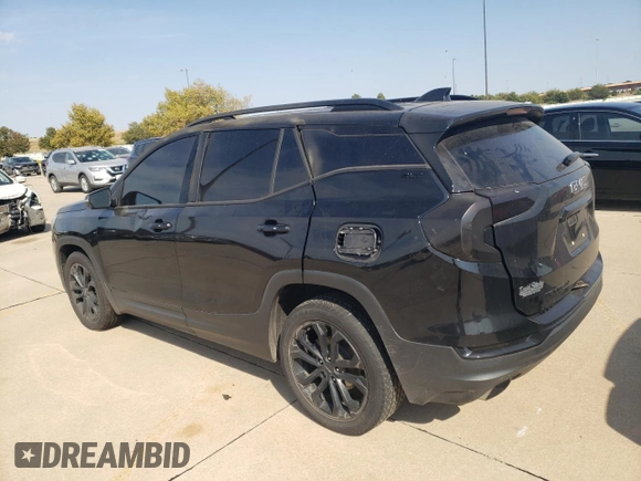2019 GMC Terrain SLT with VIN 3GKALPEX9KL373476, listed as a Copart auction lot 76734034 with 0 mi miles and Salvage Title. Bid and sale history available at carsss.com. Image 2.
