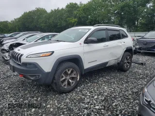 2018 Jeep Cherokee Trailhawk с VIN 1C4PJMBX7JD561383, выставлен на аукционе Copart как лот 64050655 с пробегом 91 529 миль миль и Списание • Salvage title. История ставок и продаж доступна на DreamBid. Изображение 1.