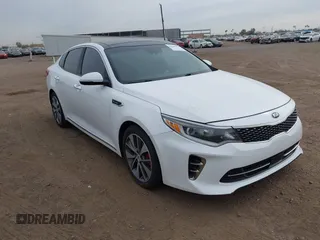 2016 Kia Optima SXL Turbo with VIN 5XXGV4L28GG012037, listed as a IAAI auction lot 41535468 with 160,366 mi miles. Bid and sale history available at carsss.com. Image 1.