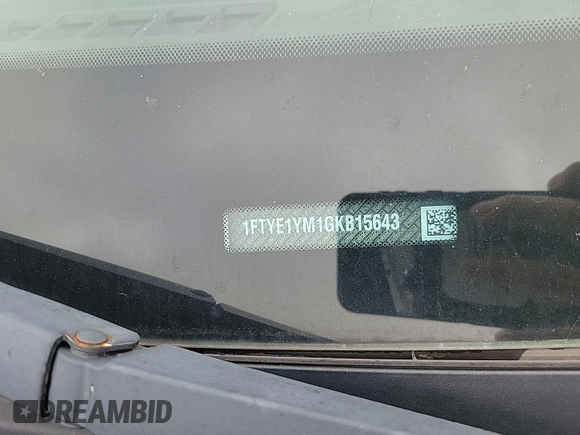 2016 Ford Transit Cargo z VIN 1FTYE1YM1GKB15643, wystawiony jako IAAI lot #42585640 z przebiegiem 301 257 mil mil oraz . Historia ofert i sprzedaży dostępna na DreamBid. Obrazek 2.