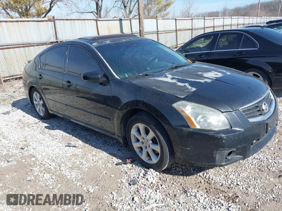 2008 Nissan Maxima 3.5 SL with VIN 1N4BA41E78C809437, listed as a IAAI auction lot 41597986 with 145,748 mi miles. Bid and sale history available at carsss.com. Image 1.