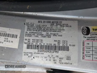 2012 Ford Fusion SEL with VIN 3FAHP0JG9CR137992, listed as a IAAI auction lot 42040238 with Not Provided miles and . Bid and sale history available at carsss.com. Image 9.