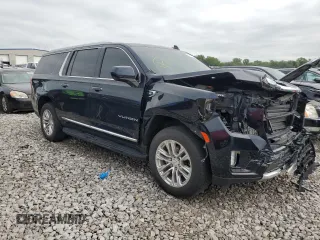 2021 GMC Yukon XL SLT with VIN 1GKS2GKT0MR347434, listed as a Copart auction lot 64186144 with 49,390 mi miles and Salvage Title. Bid and sale history available at carsss.com. Image 4.