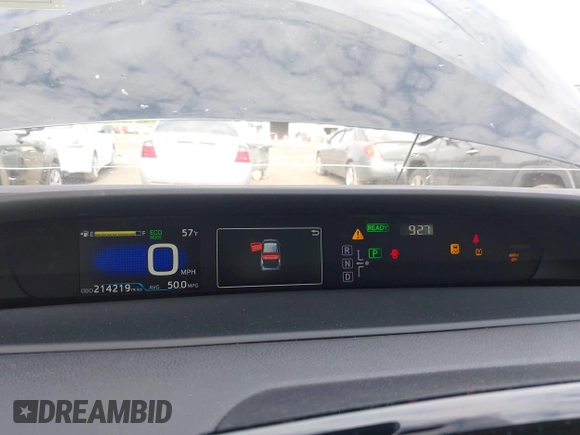 2017 Toyota Prius Two with VIN JTDKBRFU6H3547186, listed as a IAAI auction lot 42187586 with 214,219 mi miles and . Bid and sale history available at carsss.com. Image 7.
