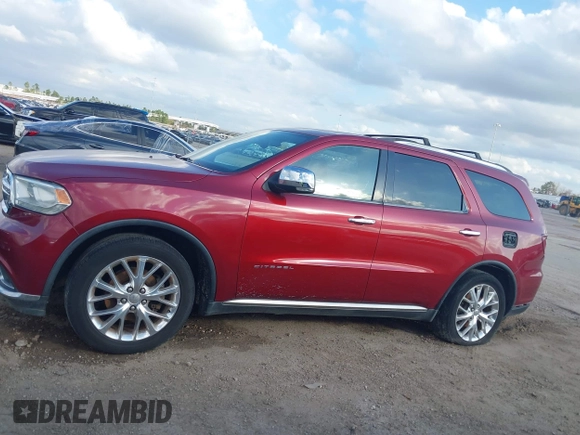 2014 Dodge Durango Citadel with VIN 1C4RDHEG8EC537172, listed as a IAAI auction lot 41429911 with 219,632 mi miles and . Bid and sale history available at DreamBid. Image 15.