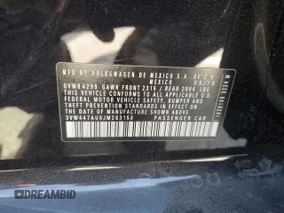2018 Volkswagen Golf GTI S с VIN 3VW447AU6JM283158, выставлен на аукционе Copart как лот 55303065 с пробегом 70 077 миль миль и Списание • Salvage title. История ставок и продаж доступна на DreamBid. Изображение 12.