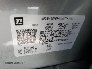 2024 GMC Yukon XL Denali with VIN 1GKS2JKL4RR226295, listed as a Copart auction lot 76113274 with 6,676 mi miles and Salvage Title. Bid and sale history available at carsss.com. Image 13.