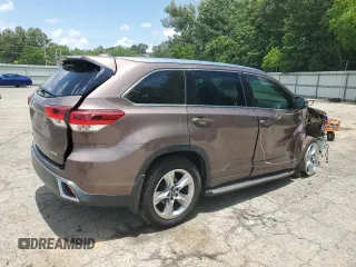 2018 Toyota Highlander Limited with VIN 5TDYZRFH6JS270973, listed as a Copart auction lot 61853575 with 93,510 mi miles and Salvage title. Bid and sale history available at DreamBid. Image 3.