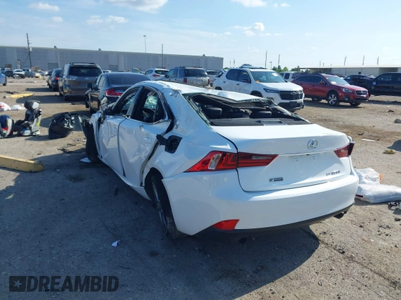 2016 Lexus IS 200t with VIN JTHBA1D24G5002594, listed as a IAAI auction lot 42083106 with 103,862 mi miles and . Bid and sale history available at DreamBid. Image 3.