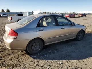 2007 Kia Spectra EX with VIN KNAFE121675381869, listed as a Copart auction lot 75306354 with 171,044 mi miles and Salvage Title. Bid and sale history available at carsss.com. Image 3.