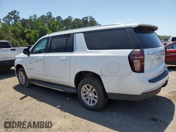 2021 Chevrolet Suburban LT z VIN 1GNSCCKD2MR265366, wystawiony jako Copart lot #55333565 z przebiegiem 106 345 mil mil oraz Szkoda całkowita • Salvage title. Historia ofert i sprzedaży dostępna na DreamBid. Obrazek 2.