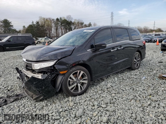 2024 Honda Odyssey Touring with VIN 5FNRL6H81RB027363, listed as a Copart auction lot 49945945 with Not Provided miles and Salvage Title. Bid and sale history available at carsss.com. Image 1.