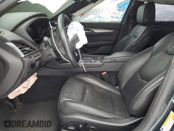 2021 Cadillac CT5 Premium Luxury with VIN 1G6DT5RW8M0107836, listed as a Copart auction lot 42399015 with 37,858 mi miles and Non repairable. Bid and sale history available at DreamBid. Image 7.