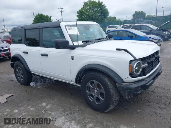 2024 Ford Bronco Big Bend with VIN 1FMDE7BH6RLB22321, listed as a IAAI auction lot 42355352 with 7,448 mi miles and . Bid and sale history available at DreamBid. Image 1.