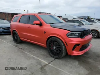 2021 Dodge Durango SRT Hellcat with VIN 1C4SDJH94MC682262, listed as a Copart auction lot 56160654 with 44,826 mi miles and Clean Title. Bid and sale history available at DreamBid. Image 4.