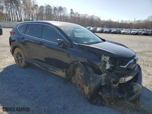 2021 Honda CR-V EX-L with VIN 5J6RW1H8XMA012138, listed as a Copart auction lot 48681605 with 27,113 mi miles and Salvage Title. Bid and sale history available at carsss.com. Image 4.