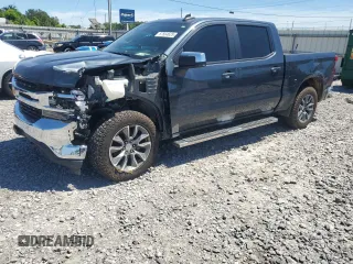 2021 Chevrolet Silverado 1500 LT with VIN 1GCUYDED8MZ187650, listed as a Copart auction lot 57564625 with 109,246 mi miles and Salvage title. Bid and sale history available at DreamBid. Image 1.