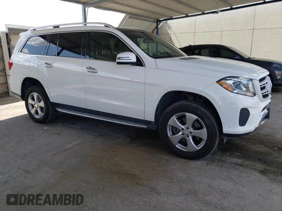 2017 Mercedes-Benz GLS 450 with VIN 4JGDF6EEXHA868385, listed as a Copart auction lot 63715634 with 64,788 mi miles and Salvage Title. Bid and sale history available at DreamBid. Image 4.