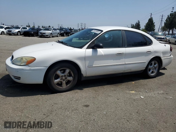 2006 Ford Taurus SE with VIN 1FAFP53U96A104173, listed as a Copart auction lot 59624865 with 145,005 mi miles and Salvage title. Bid and sale history available at DreamBid. Image 1.