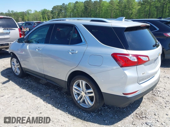 2019 Chevrolet Equinox Premier with VIN 2GNAXPEX7K6251937, listed as a IAAI auction lot 41999362 with 124,207 mi miles and . Bid and sale history available at DreamBid. Image 3.