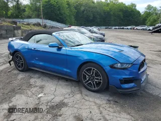 2021 Ford Mustang EcoBoost with VIN 1FATP8UH1M5104857, listed as a Copart auction lot 57152165 with 75,303 mi miles and Salvage title. Bid and sale history available at DreamBid. Image 4.
