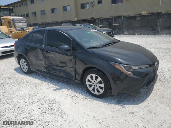 2021 Toyota Corolla LE with VIN JTDEPMAE2MJ185672, listed as a Copart auction lot 54875714 with 45,818 mi miles and Non Repairable. Bid and sale history available at carsss.com. Image 4.