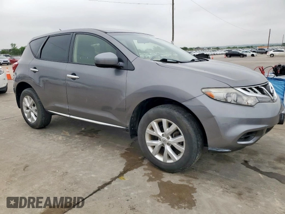 2013 Nissan Murano SV with VIN JN8AZ1MW5DW313356, listed as a Copart auction lot 55576495 with 80,491 mi miles and Clean Title. Bid and sale history available at carsss.com. Image 4.