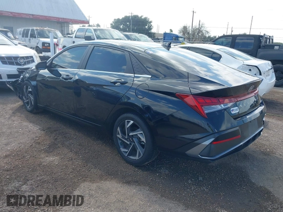 2024 Hyundai Elantra Limited with VIN KMHLP4DG7RU718847, listed as a IAAI auction lot 41506091 with 10,918 mi miles and . Bid and sale history available at DreamBid. Image 3.
